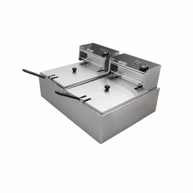 Фритюрница EKSI 6+6L Electric Fryer