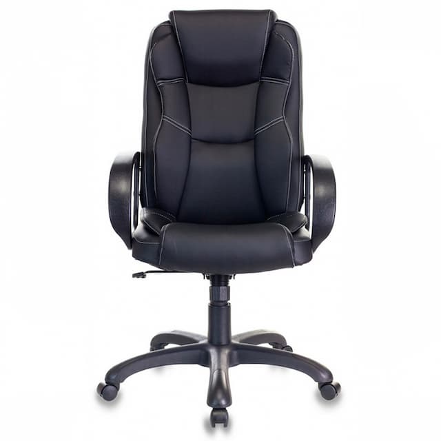 Кресло руководителя Бюрократ CH-839 черный Leather Black эко.кожа крестов. пластик
