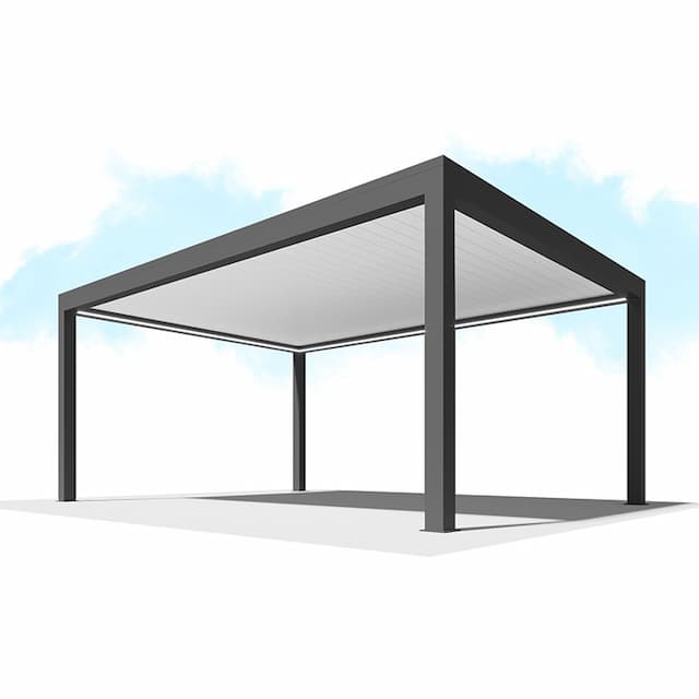 Пергола Сити-Форм Pergola В500-25П Bioclimatic с поворотными ламелями ЛАМЕЛЬ 250 X 53 (4,0х6,0) 2 модуля