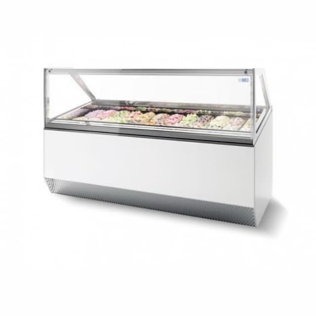 Витрина для мороженого ISA MILLENNIUM ST 16 белая панель